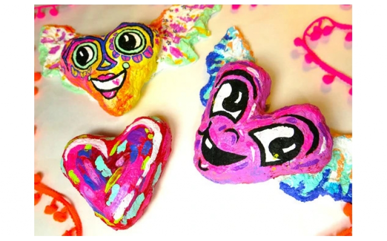 Winged Hearts with CelluClay